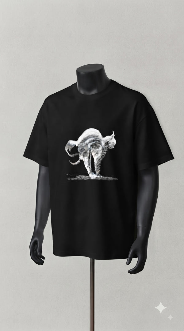 The Midnight Arch – Charcoal Gesture Tee
