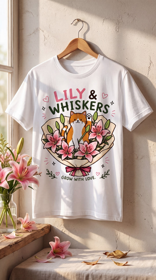Lily & Whiskers Cat Graphic Tee