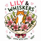 Lily & Whiskers Cat Graphic Tee