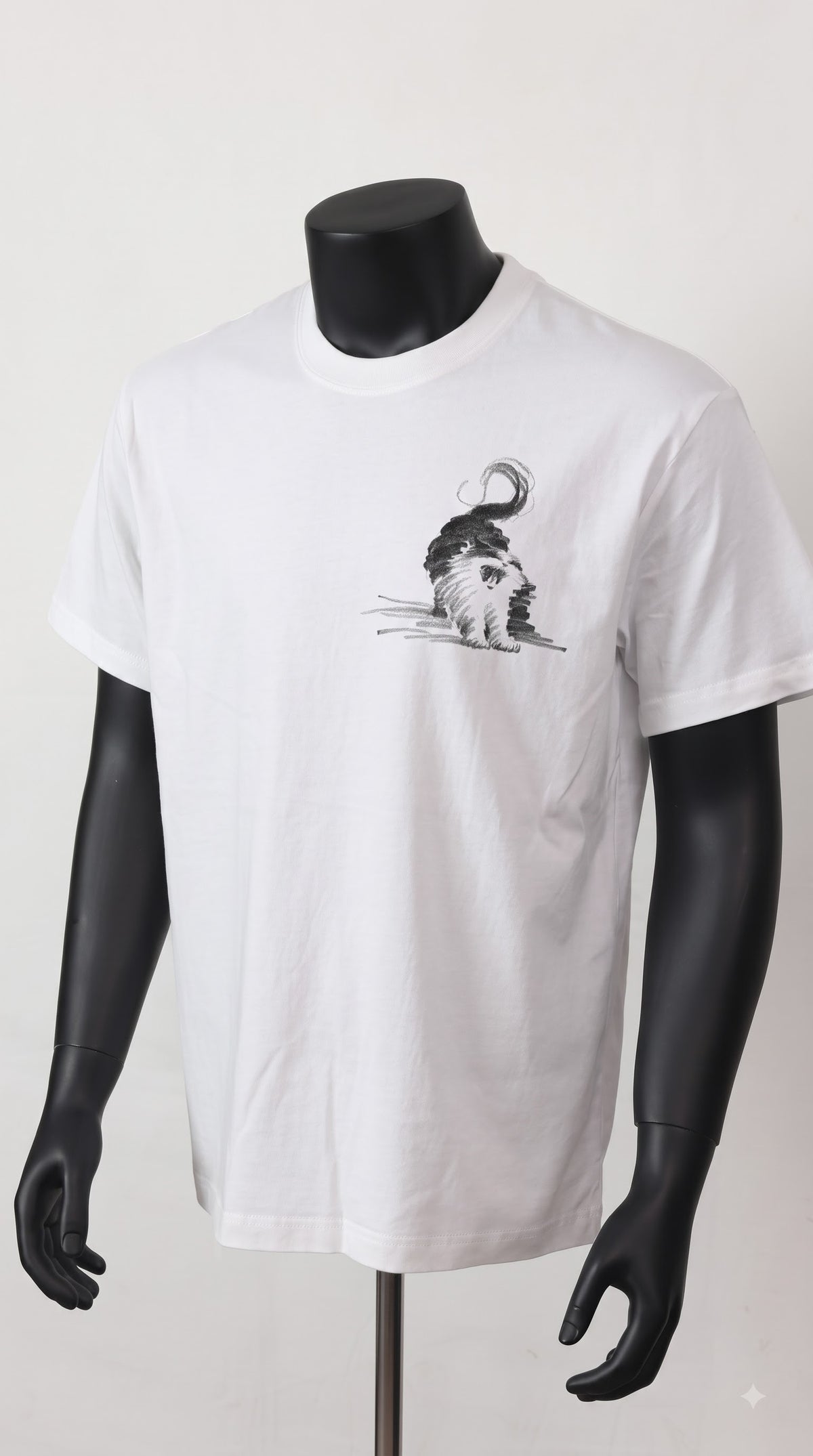 "Playful Cat" Sketch Art Graphic Tee