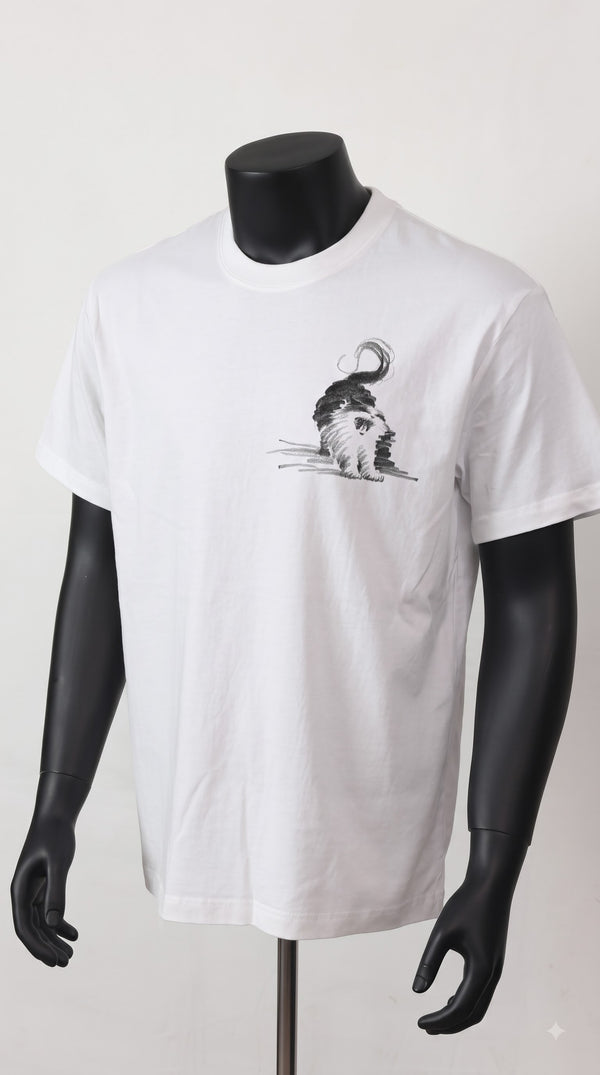 "Playful Cat" Sketch Art Graphic Tee