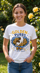 Golden Purrs Cat Graphic Tee