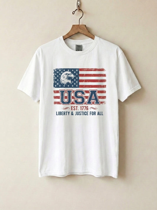 USA Vintage Flag Unisex T-Shirt