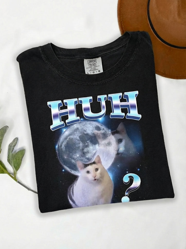 Space Huh Cat Meme T-Shirt