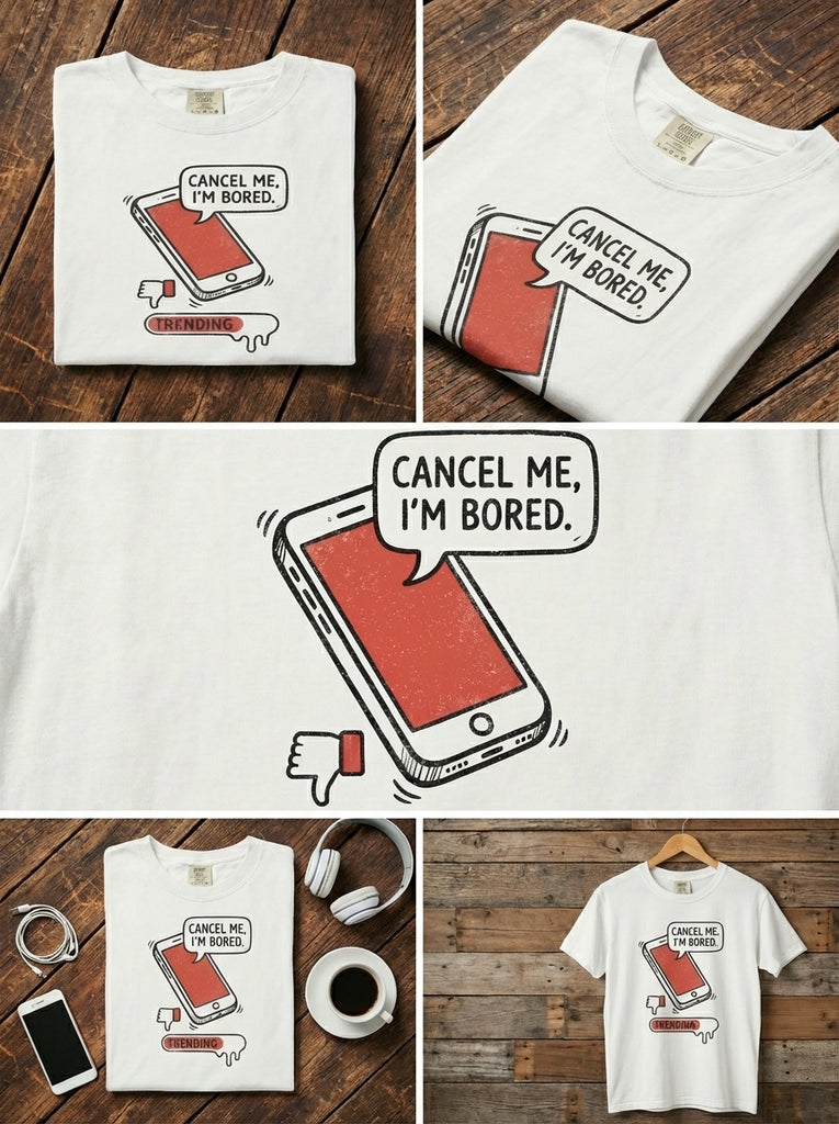 Cancel Me I’m Bored Graphic T-Shirt