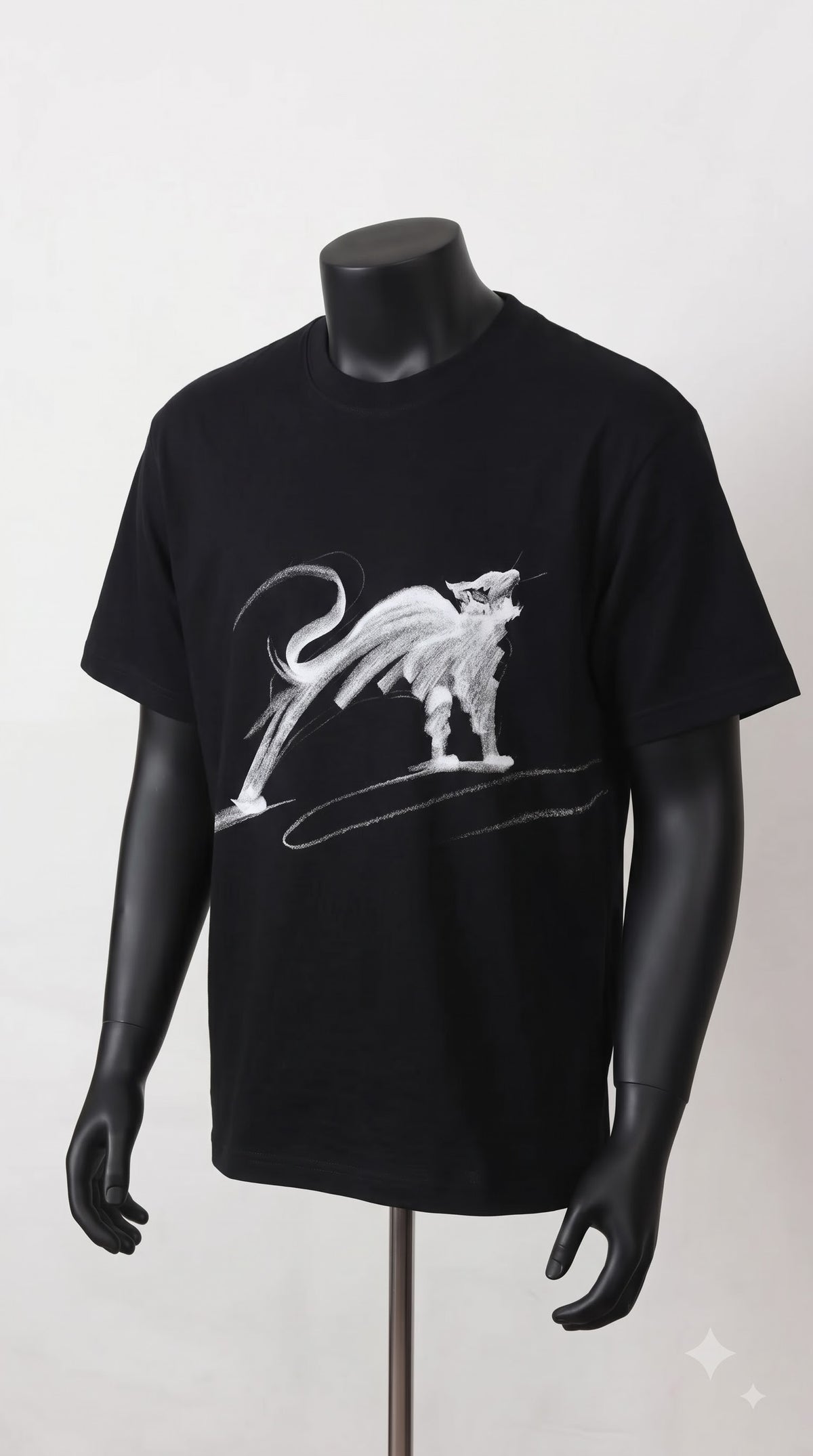 Untamed Stretch – Charcoal Gesture Tee