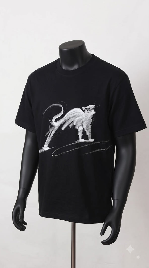 Untamed Stretch – Charcoal Gesture Tee