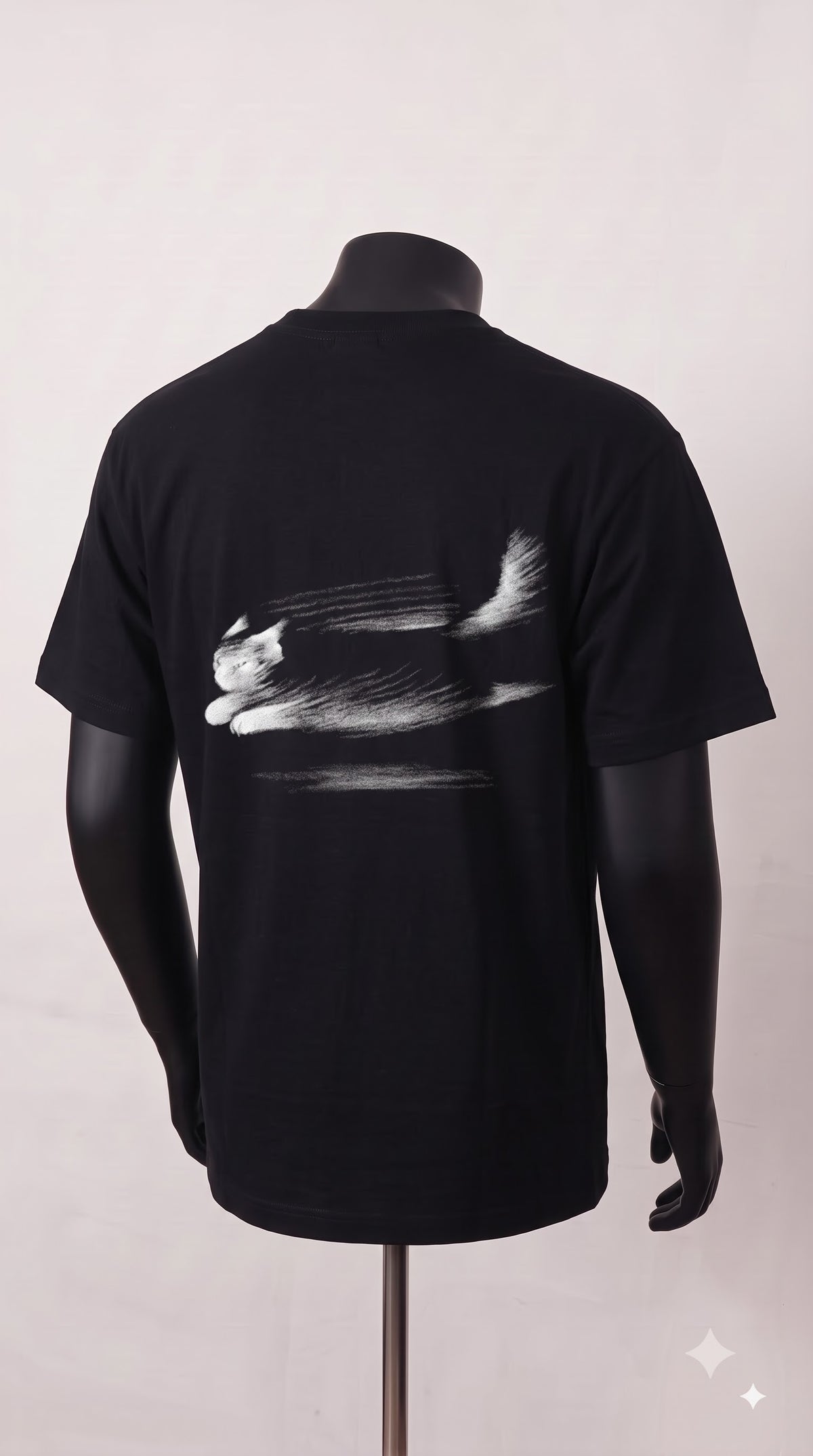 Sonic Paws – Charcoal Gesture Tee