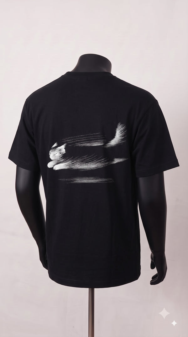 Sonic Paws – Charcoal Gesture Tee