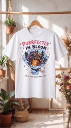 Purrfectly in Bloom Cat Graphic Tee