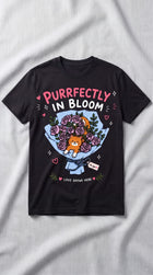 Purrfectly in Bloom Cat Graphic Tee