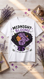 Midnight Blooms Cat Graphic Tee