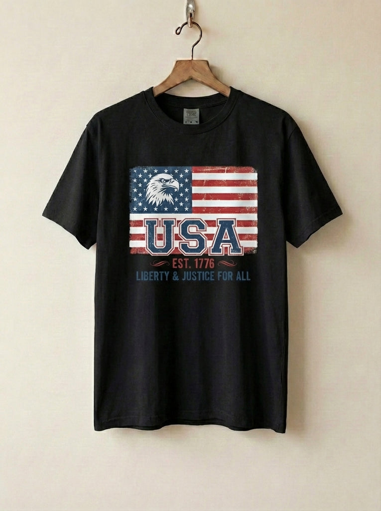 USA Vintage Flag Unisex T-Shirt