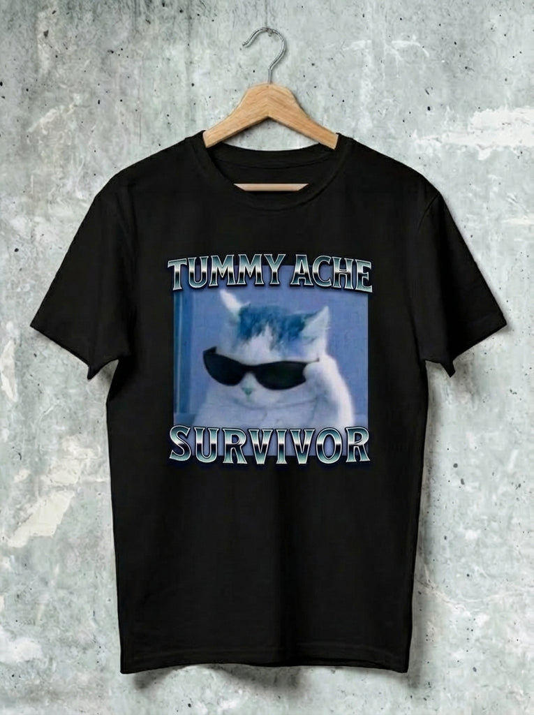 Tummy Ache Survivor Cat T-Shirt