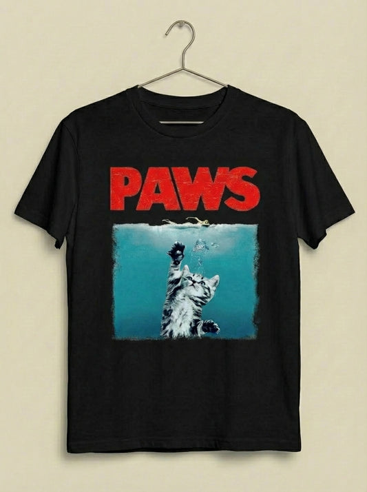 Unisex Artistic Cat Graphic T-Shirt