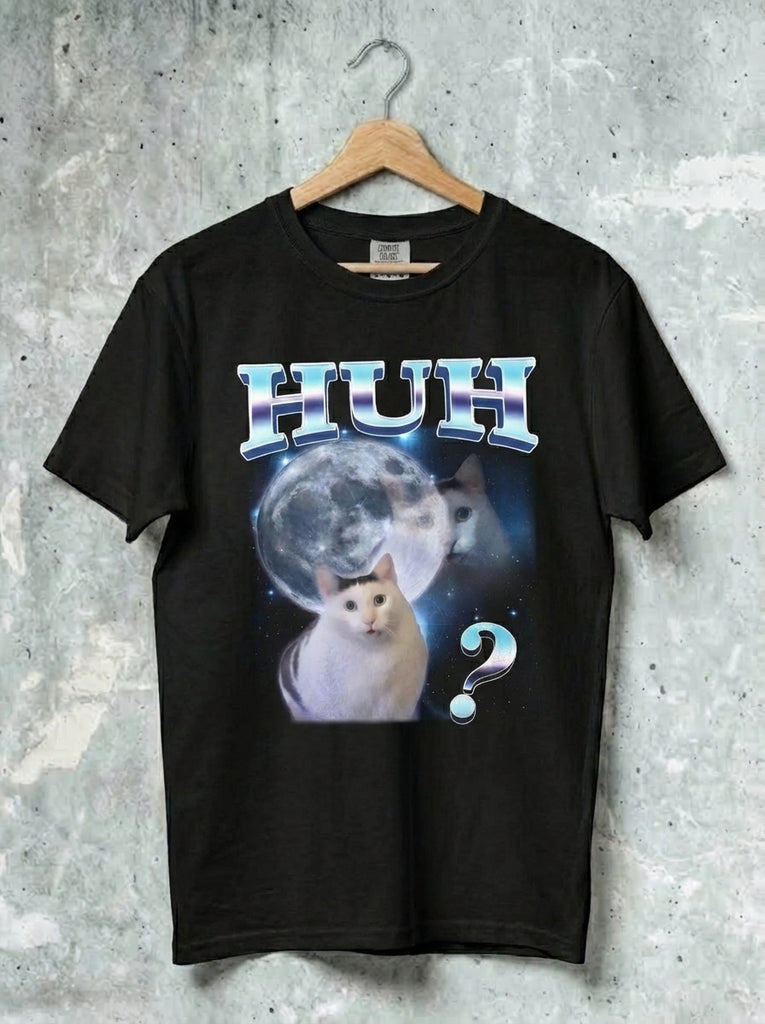 Space Huh Cat Meme T-Shirt