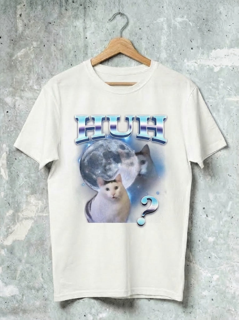 Space Huh Cat Meme T-Shirt