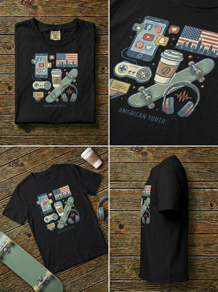 American Youth Graphic T-Shirt